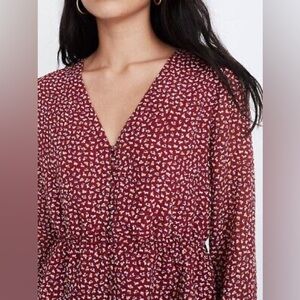 Madewell floral blouse
